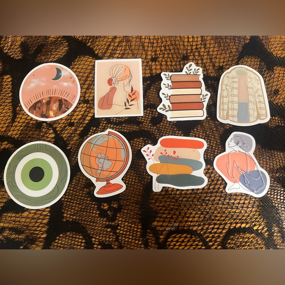 3 for $12 Assorted Artistic Stickers